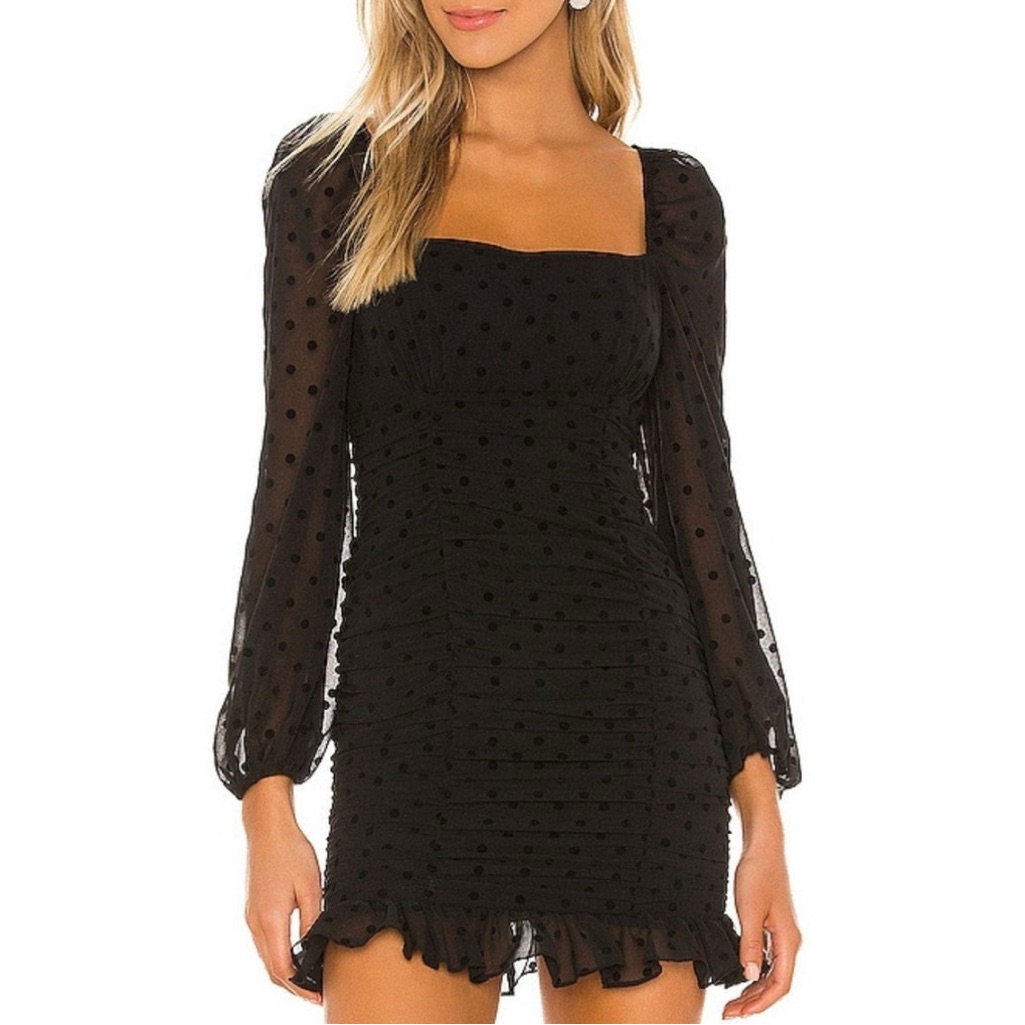 Lovers + Friends Arielle Polka Dot Mini Dress